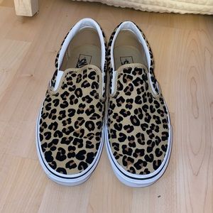Custom leopard vans